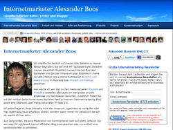 Offizielle Infoseite über Internetmarketer Alexander Boos