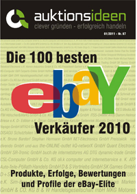 Auktionsideen präsentiert die 100 besten Ebay-Verkäufer in 2010